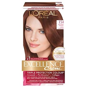 کیت رنگ موی لورال اکسلنس LOreal Excellence شماره E54 ماهاگونی قهوه روشن