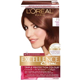 کیت رنگ موی لورال اکسلنس LOreal Excellence شماره F5 قهوه ای ماهاگونی