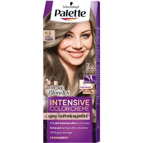 کیت رنگ مو پلت سری اینتنسیو شماره 8.1 بلوند روشن خاکستری Palette Intensive