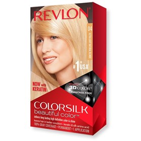 کیت رنگ موی بدون آمونیاک رولون شماره 04 بلوند طبیعی فوق العاده روشن Revlon Colorsilk