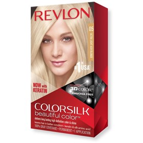 کیت رنگ موی بدون آمونیاک رولون شماره 05 بلوند خاکستری فوق العاده روشن Revlon Colorsilk