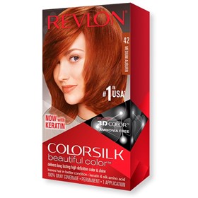 کیت رنگ موی بدون آمونیاک رولون شماره 42 بور متوسط Revlon Colorsilk