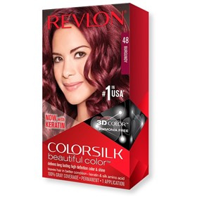 کیت رنگ موی بدون آمونیاک رولون شماره 48 کبود Revlon Colorsilk