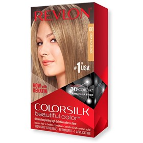 کیت رنگ موی بدون آمونیاک رولون شماره 60 بلوند خاکستری تیره Revlon Colorsilk