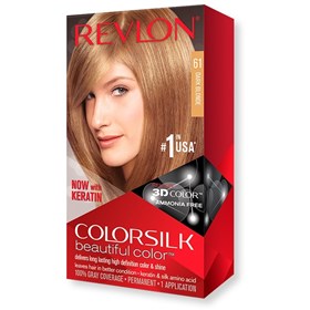 کیت رنگ موی بدون آمونیاک رولون شماره 61 بلوند تیره Revlon Colorsilk