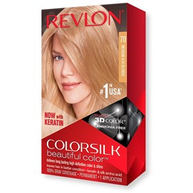 کیت رنگ موی بدون آمونیاک رولون شماره 70 بلوند خاکستری متوسط Revlon Colorsilk