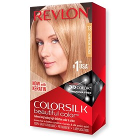 کیت رنگ موی بدون آمونیاک رولون شماره 73 بلوند شامپاینی Revlon Colorsilk