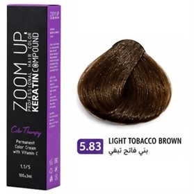 رنگ موی زوم آپ Zoom Up شماره 5.83 قهوه ای تنباکویی روشن