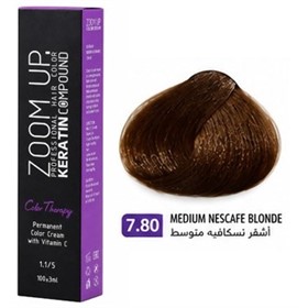 رنگ موی زوم آپ Zoom Up شماره 7.80 بلوند نسکافه ای متوسط
