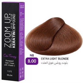 رنگ موی زوم آپ Zoom Up شماره 8.00 بلوند روشن فوق العاده