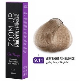 رنگ موی زوم آپ Zoom Up شماره 9.11 بلوند خاکستری خیلی روشن