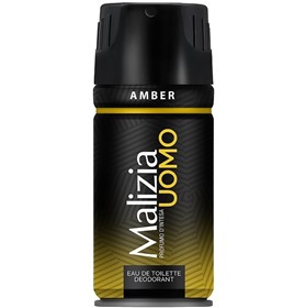 اسپری خوشبوکننده بدن آقایان مالیزیا امبر Malizia Amber حجم 150 میلی لیتر