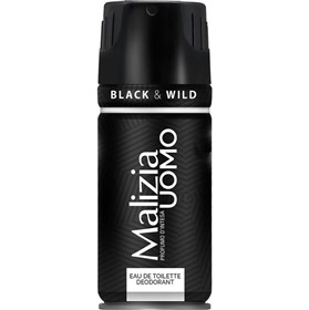 اسپری خوشبوکننده بدن آقایان مالیزیا بلک اند وایلد Malizia Black Wild حجم 150 میلی لیتر