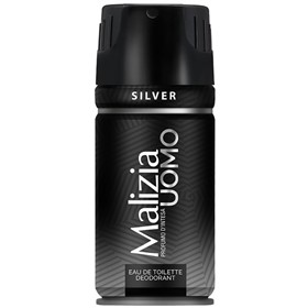 اسپری خوشبو کننده بدن آقایان مالیزیا سیلور Malizia Uomo Silver حجم 150 میلی لیتر