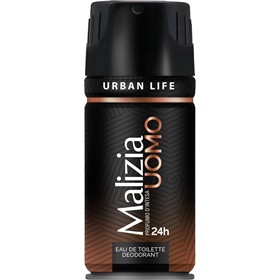 اسپری خوشبوکننده بدن آقایان مالیزیا آربن لایف Malizia Urban Life حجم 150 میلی لیتر