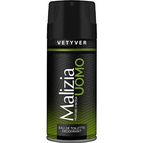 اسپری خوشبوکننده بدن آقایان مالیزیا وتیور Malizia Vetyver حجم 150 میلی لیتر
