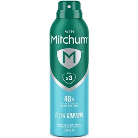 اسپری ضدتعریق آقایان میچام کلین کنترل Mitchum Clean Control حجم 200 میلی لیتر