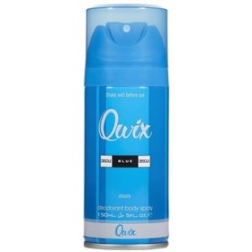 اسپری خوشبوکننده بدن مردانه کوئیکس رایحه عطر دانهیل بلو دیزایر Qwix Body Spray
