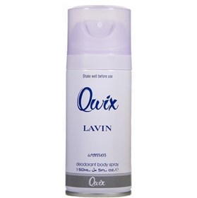 اسپری خوشبوکننده بدن زنانه کوئیکس رایحه عطر لانوین اکلت Qwix Body Spray حجم 150 میلی لیتر