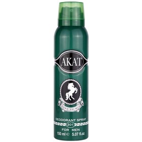 اسپری خوشبوکننده بدن مردانه آکات کد 201 Akat Deodorant Spray حجم 150 میلی لیتر