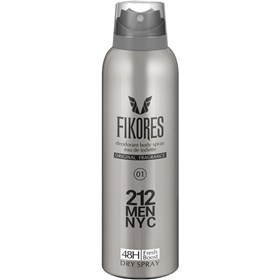 اسپری دئودورانت فیکورس رایحه عطر کارولینا هررا 212 مردانه Fikores 212 Men NYC