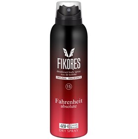 اسپری دئودورانت فیکورس رایحه عطر دیور فارنهایت ابسولوت Fikores Fahrenheit Absolute