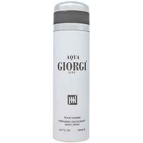 اسپری خوشبوکننده بدن جکوین رایحه عطر مردانه آرمانی آکوا دی جیو Giorgi Line حجم 200 میلی لیتر