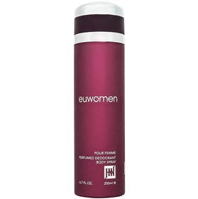 اسپری خوشبوکننده بدن جکوین رایحه عطر زنانه کلوین کلین ایفوریا Euwomen حجم 200 میلی لیتر