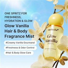 اسپری میست خوشبوکننده مو و بدن مدی کیوب Medicube Glow Vanilla حجم 100 میلی لیتر