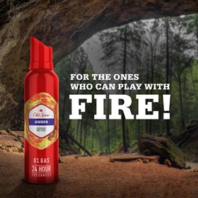 اسپری دئودورانت بدون گاز اولد اسپایس امبر Old Spice Amber حجم 140 میلی لیتر