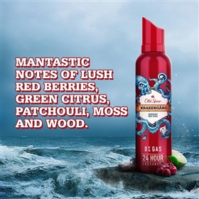 اسپری دئودورانت بدون گاز اولد اسپایس کراکنگارد Old Spice Krakengard حجم 140 میلی لیتر