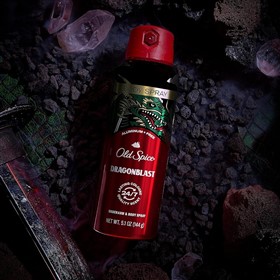 اسپری دئودورانت اولد اسپایس دراگون بلست Old Spice Dragonblast وزن 144 گرم