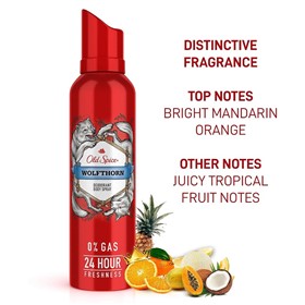 اسپری دئودورانت بدون گاز اولد اسپایس ولفتورن Old Spice Wolfthorn حجم 140 میلی لیتر