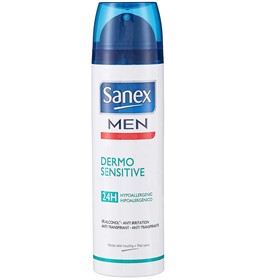 اسپری ضدتعریق آقایان سانکس درمو سنسیتیو Sanex Men Dermo Sensitive حجم 200 میلی لیتر