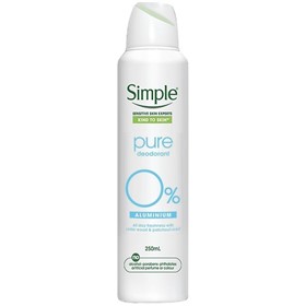 اسپری دئودورانت سیمپل پیور Simple Pure حجم 250 میلی لیتر