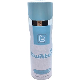 اسپری خوشبوکننده بدن طرح توییتر Twitter Perfumed Body Spray حجم 200 میلی لیتر