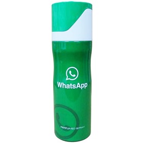 اسپری خوشبوکننده بدن طرح واتساپ WhatsApp Perfumed Body Spray حجم 200 میلی لیتر