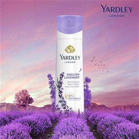 اسپری خوشبوکننده بدن لاوندر انگلیسی یاردلی Yardley English Lavender حجم 150 میلی لیتر