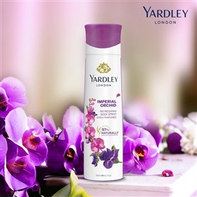 اسپری خوشبوکننده بدن گل ارکیده یاردلی Yardley Imperial Orchid حجم 150 میلی لیتر