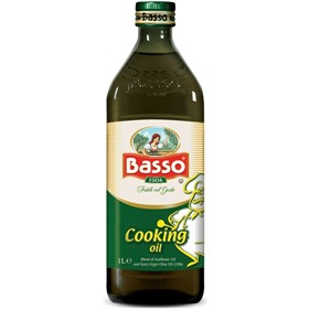 روغن پخت و پز باسو Basso Cooking Extra Virgin حجم 1 لیتر