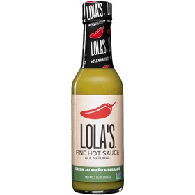 سس تند فلفل هالاپینوی سبز لولاز Lolas Green Jalapeno وزن 150 گرم