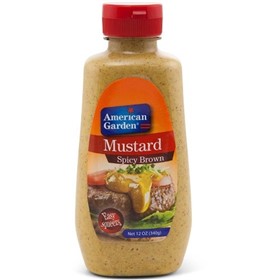 سس خردل قهوه ای امریکن گاردن American Garden Mustard Spicy Brown وزن 340 گرم